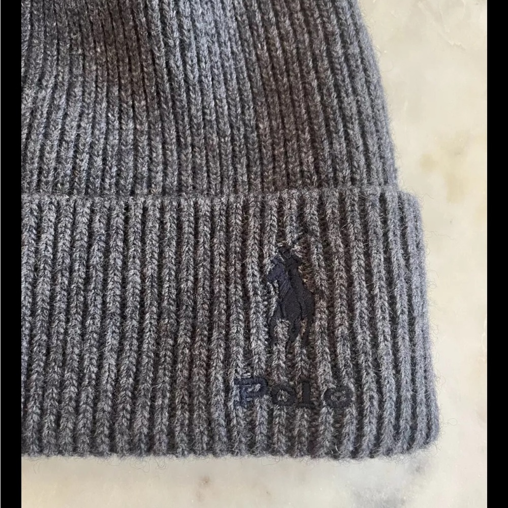 Polo Ralph Lauren Charcoal Knit Hat